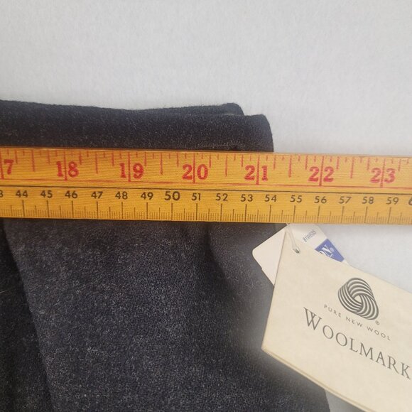 1997 Deadstock Pendleton Plus Petite 100% Wool Skirt 22W Charcoal Lined USA - Picture 7 of 7